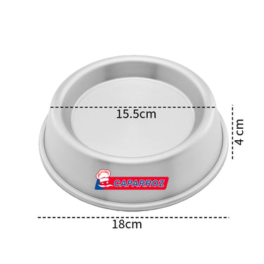 Forma Baixa para Bolo Vulcão – 18x4cm – Forma de Alumínio Caparroz